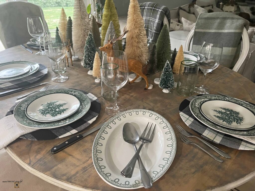 winter tree farm table