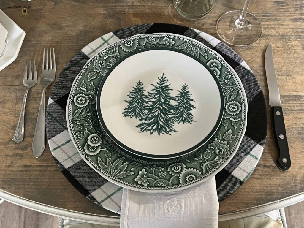 winter tree farm table