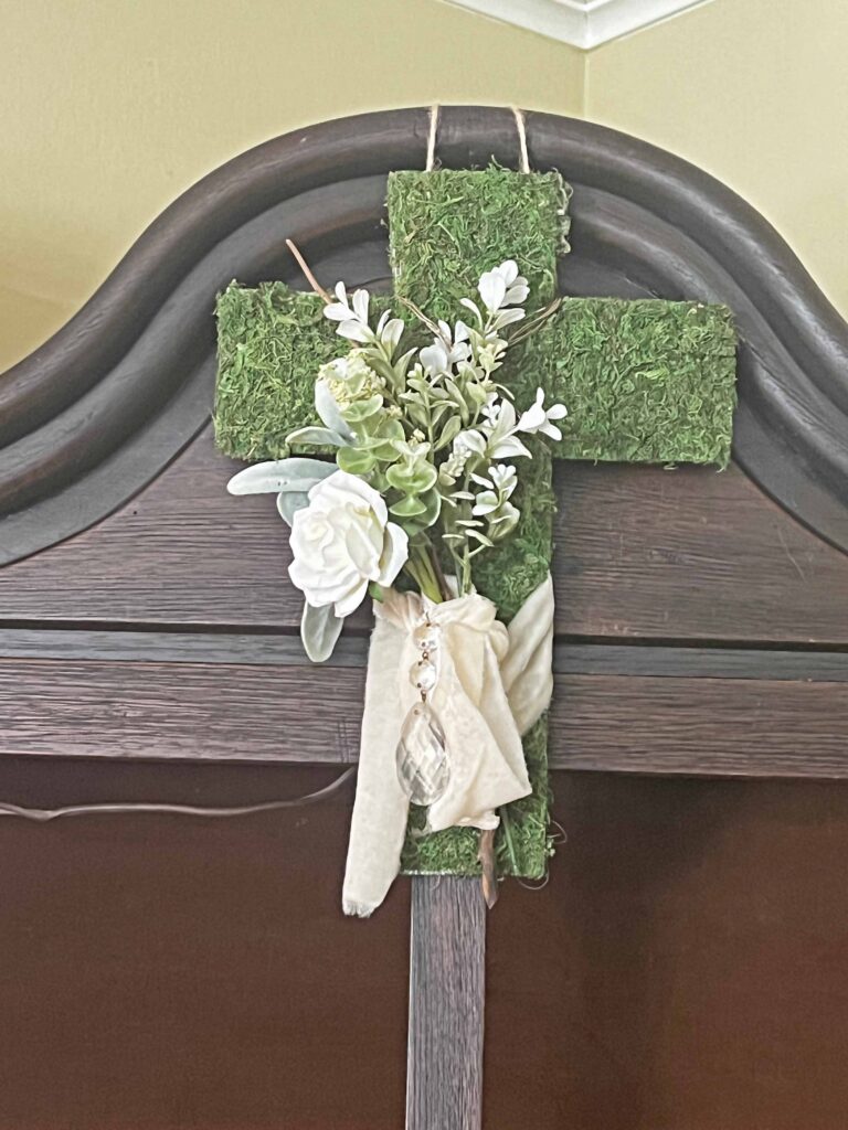 traditional Easter decor vignette