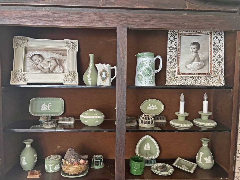 traditional Easter decor vignette