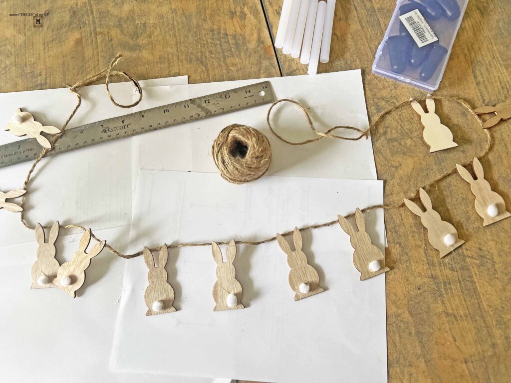 easiest bunny garland DIY ever