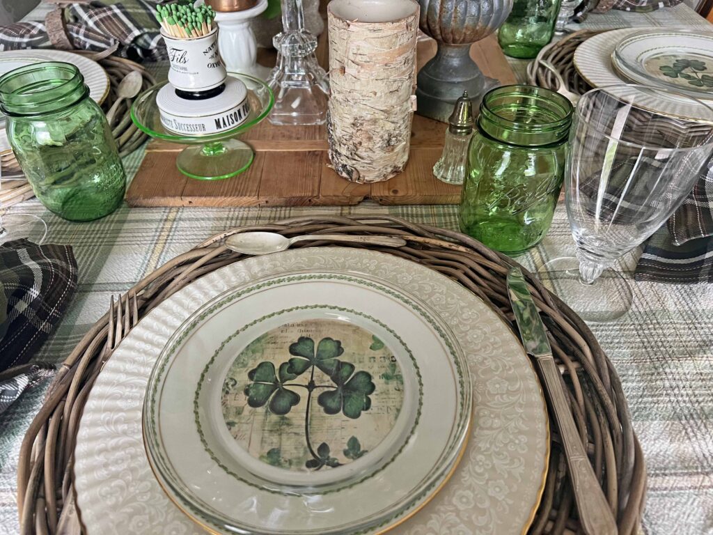 shamrock St. Patrick's Day table