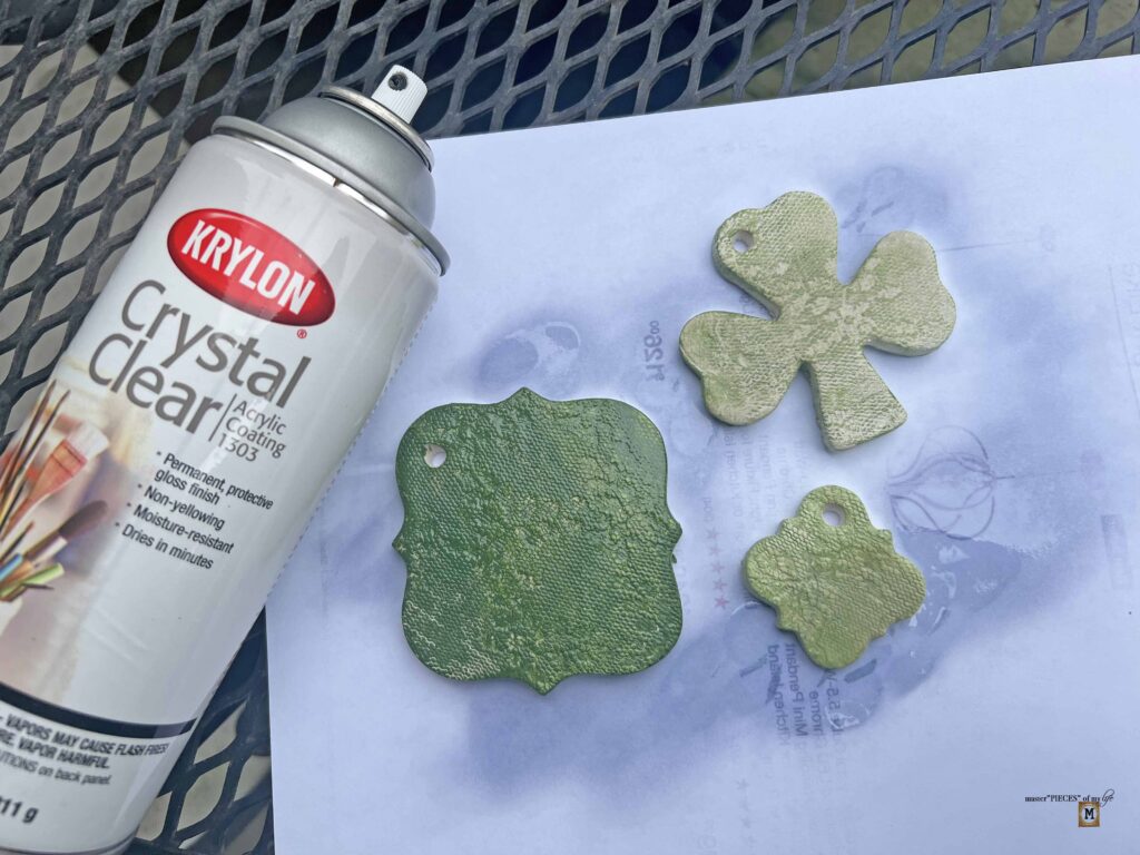 air-clay shamrock charm DIY for St. Patrick's Day