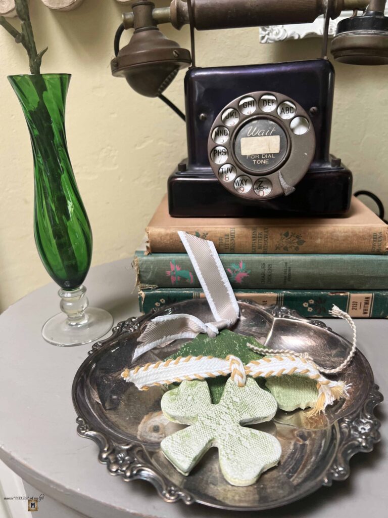 air-clay shamrock charm DIY for St. Patrick's Day