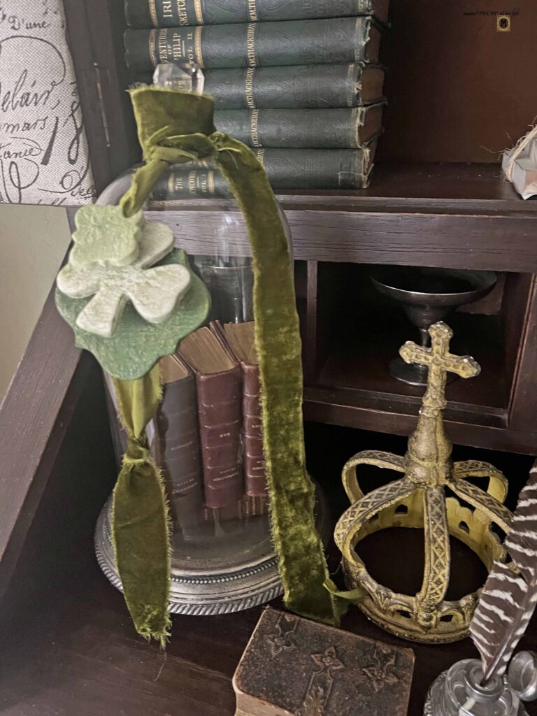 air-clay shamrock charm DIY for St. Patrick's Day