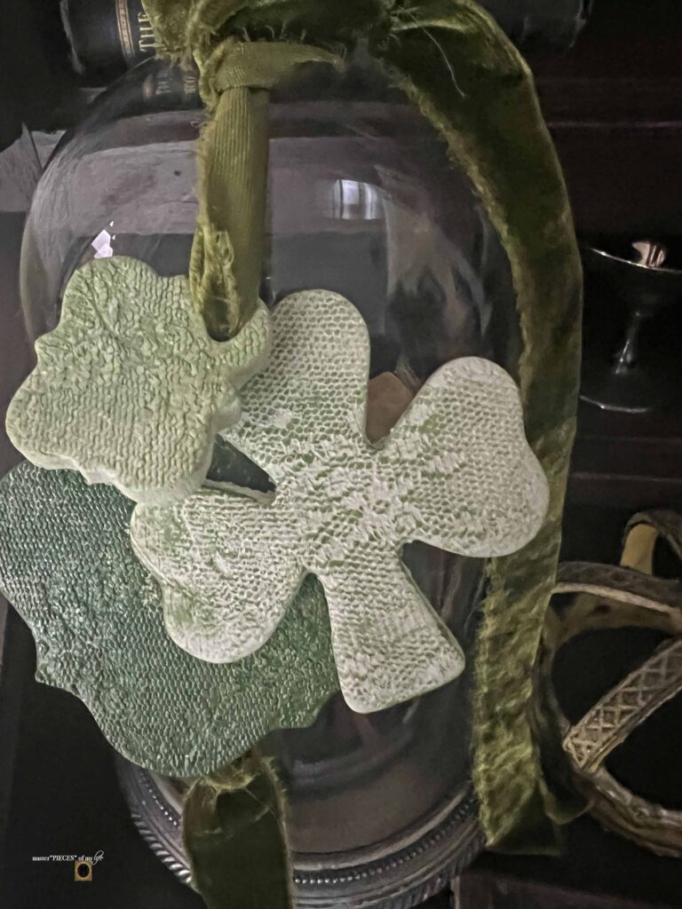 air-clay shamrock charm DIY for St. Patrick's Day