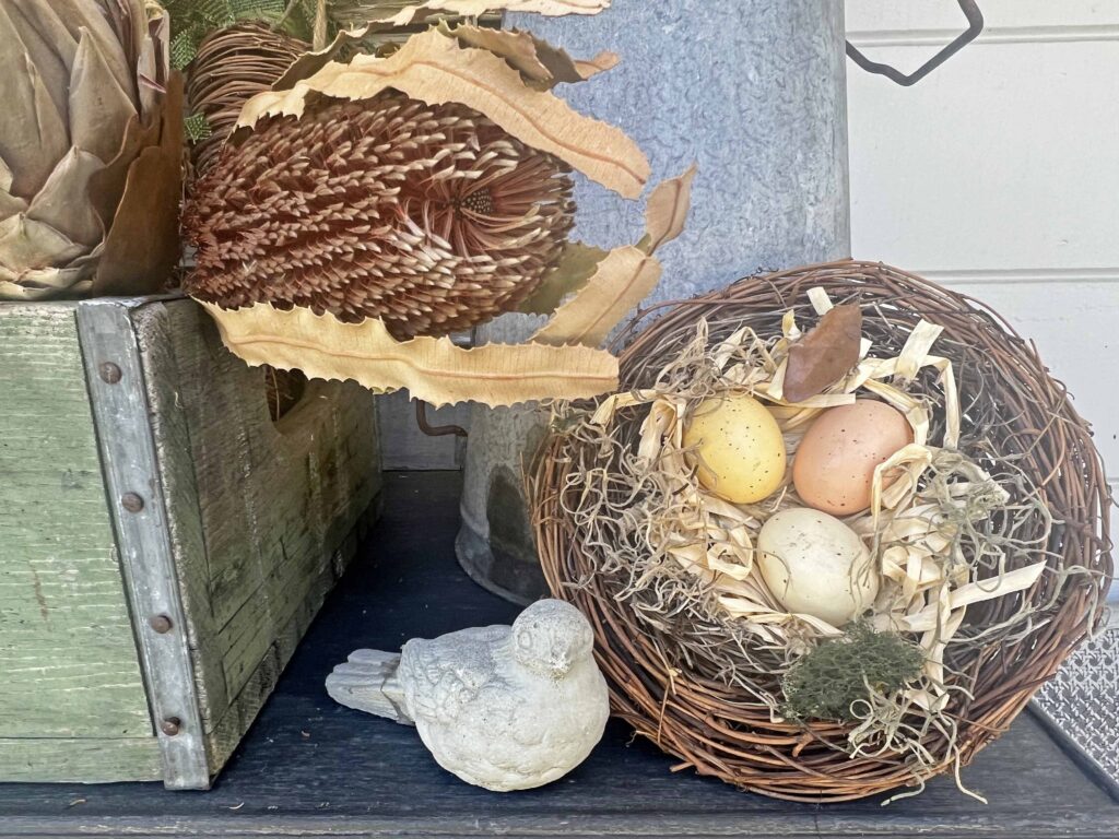 spring has sprung! inspired outdoor decor vignette