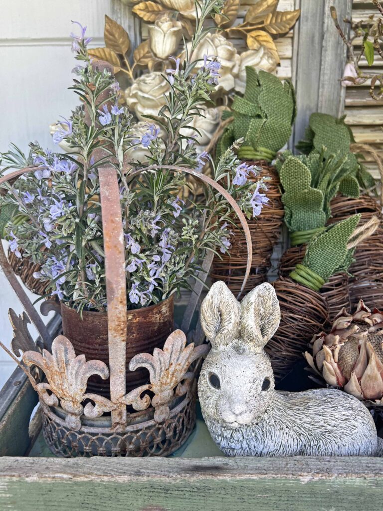 spring has sprung! inspired outdoor decor vignette