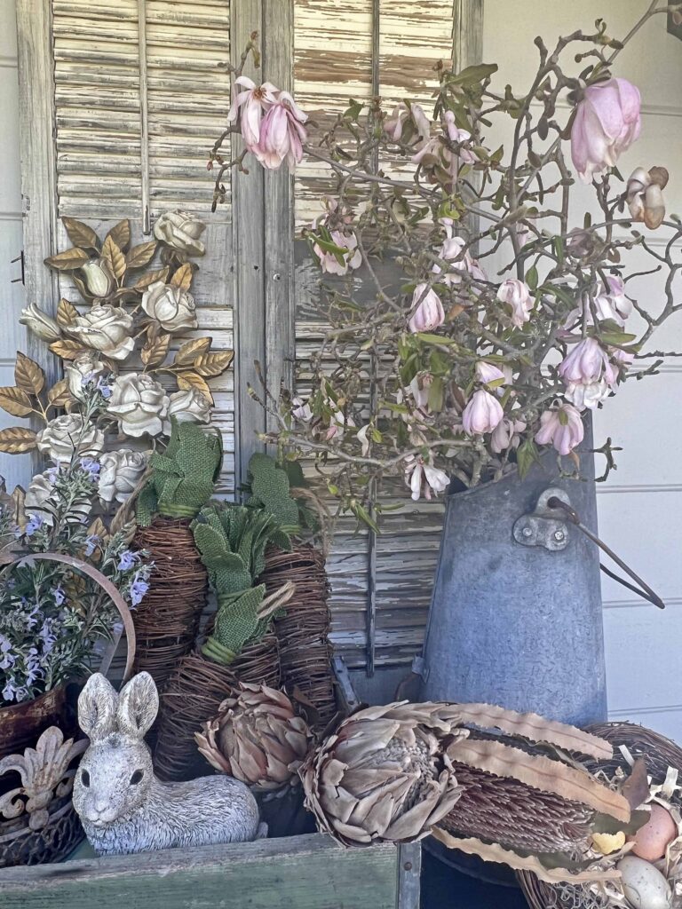 spring has sprung! inspired outdoor decor vignette