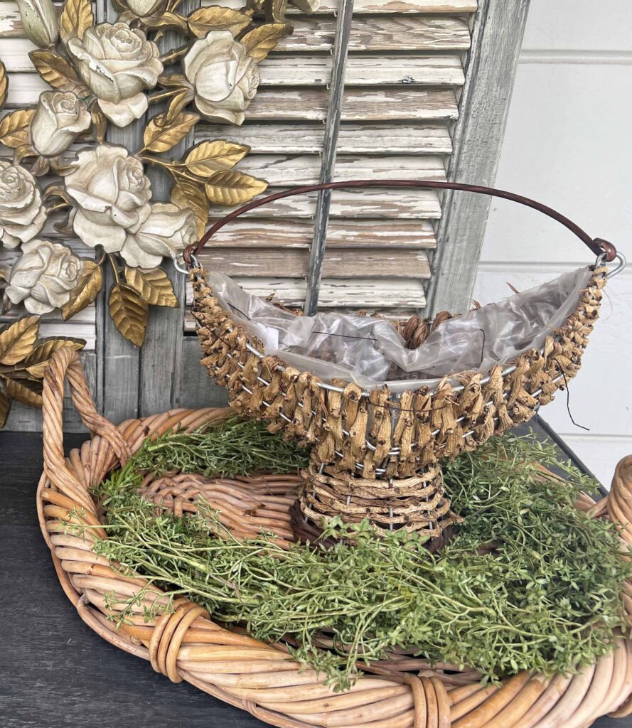 Thrifted Goodies Basket finds & up-cycles