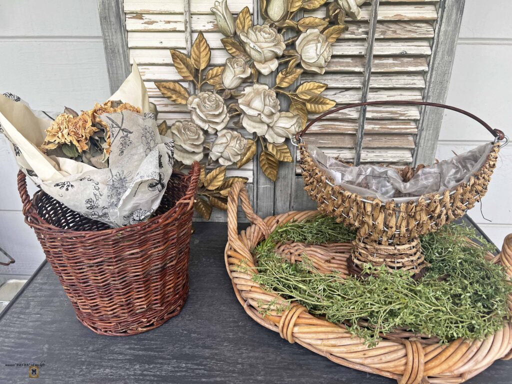 Thrifted Goodies Basket finds & up-cycles