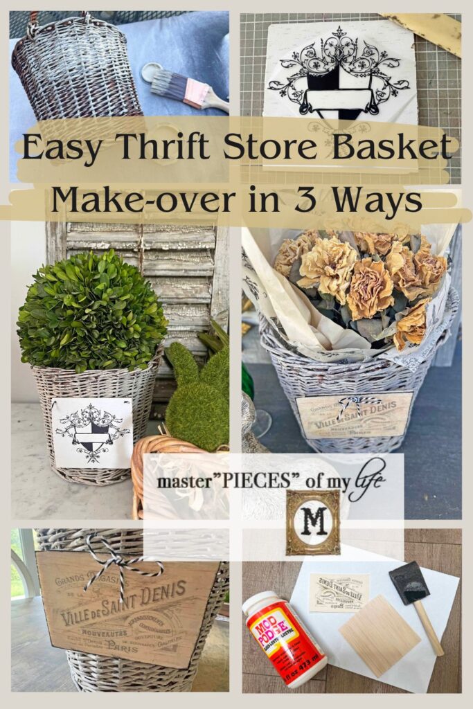 easy thrift store basket make-overs