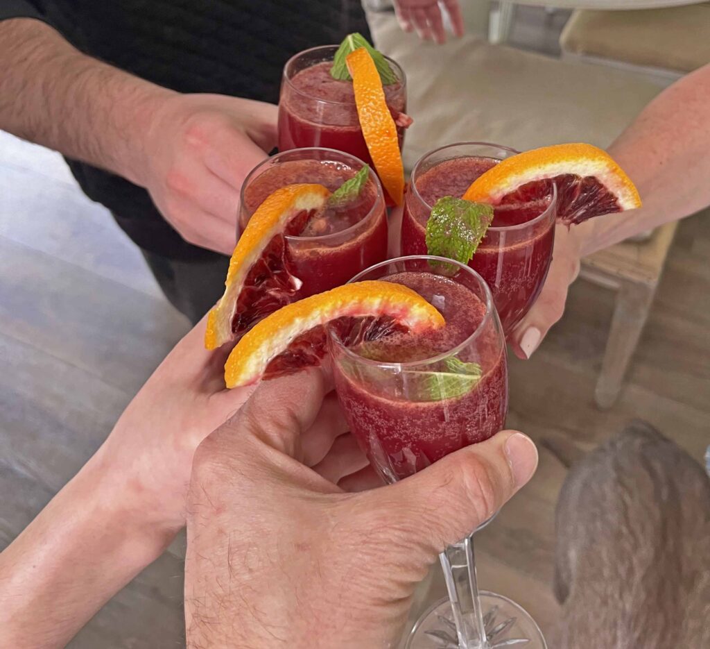 fresh blood orange mimosa recipe