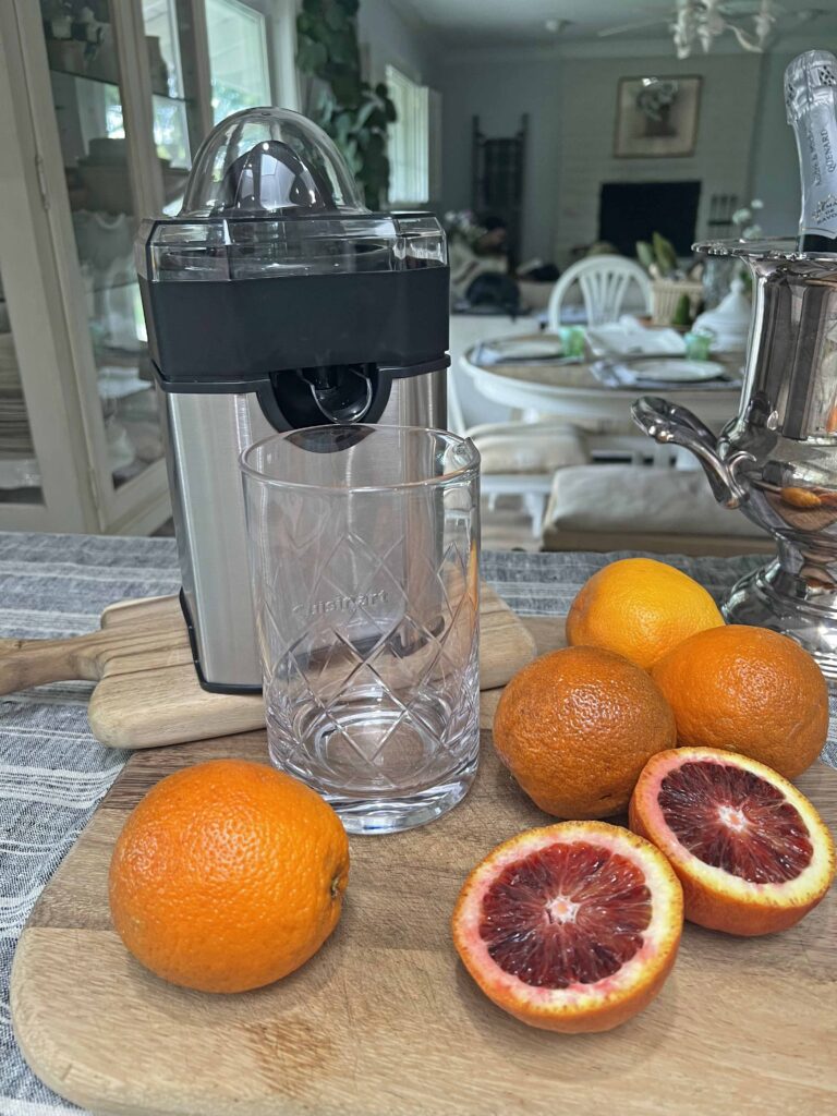 fresh blood orange mimosa recipe