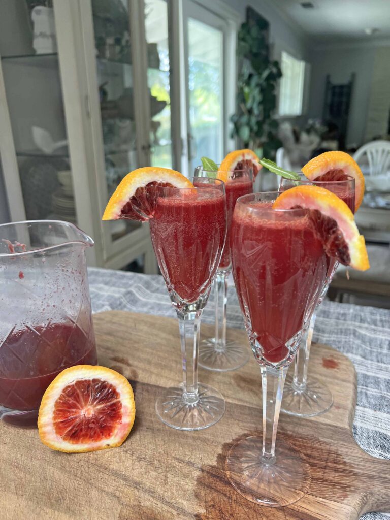 fresh blood orange mimosa recipe