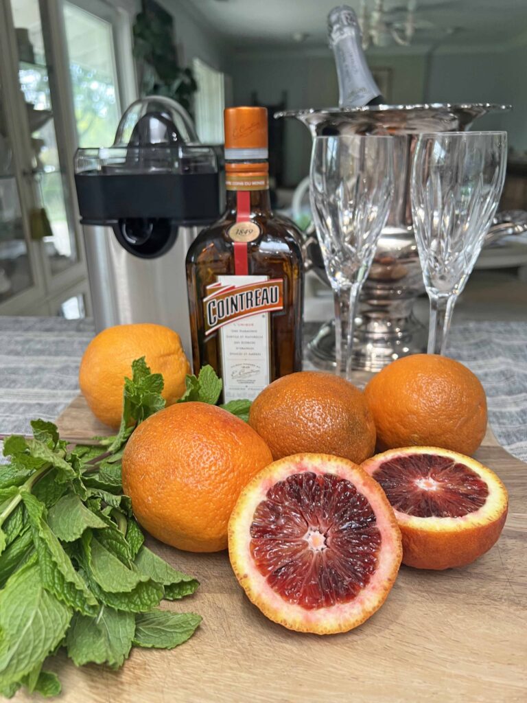 fresh blood orange mimosa recipe