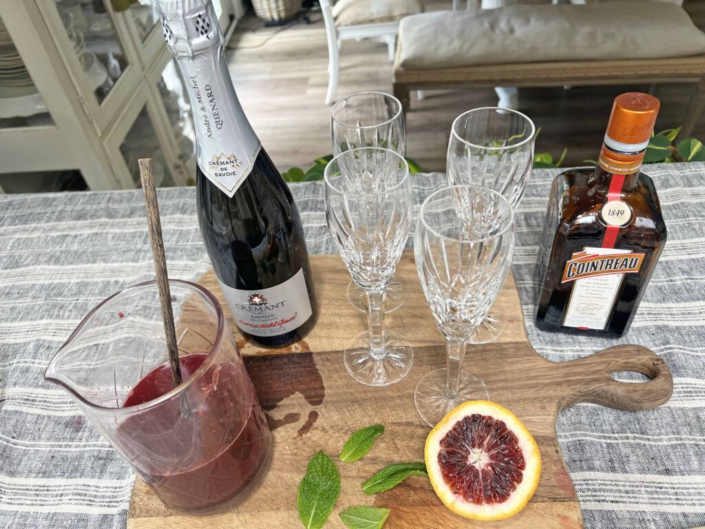 fresh blood orange mimosa recipe