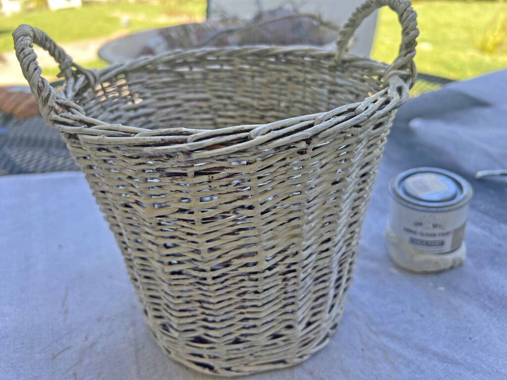 easy thrift store basket make-overs