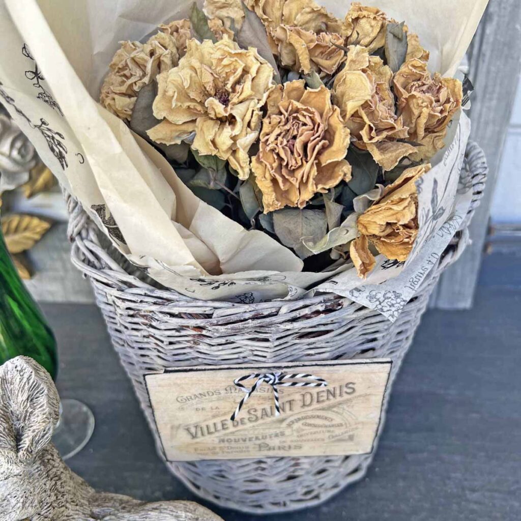 easy thrift store basket make-overs