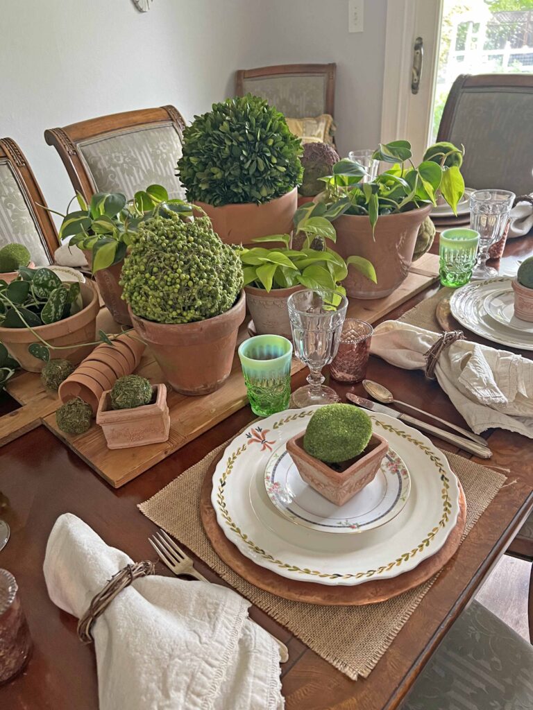 terra cotta inspire table styling