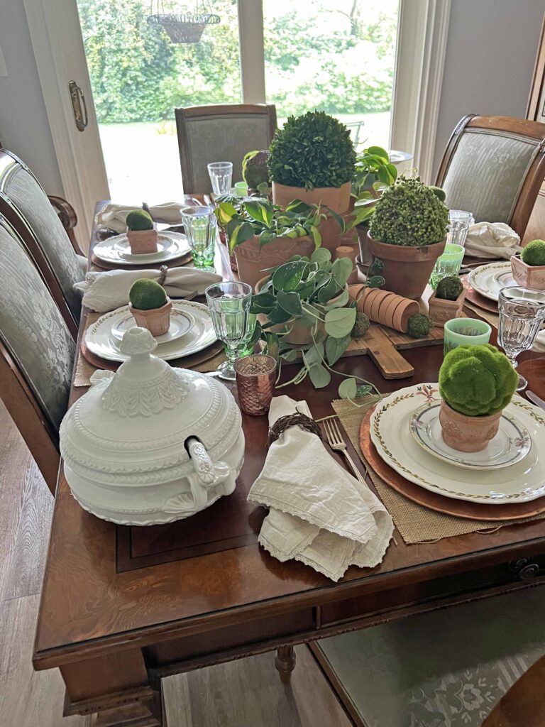 terra cotta inspire table styling