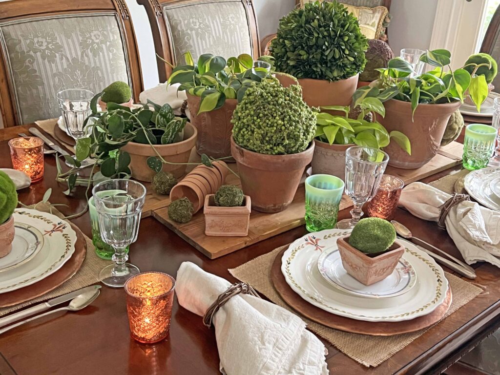 terra cotta inspire table styling