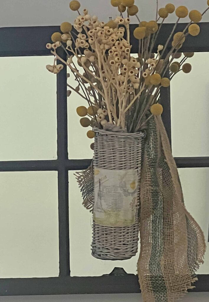 vintage window mirror update