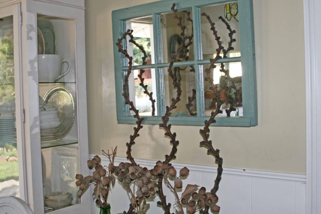 vintage window mirror update