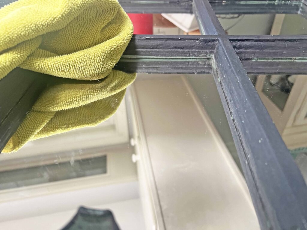 vintage window mirror update