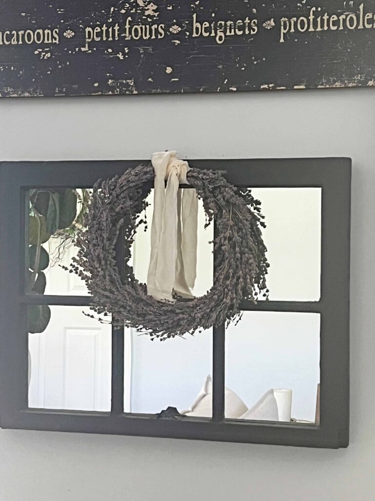 vintage window mirror update