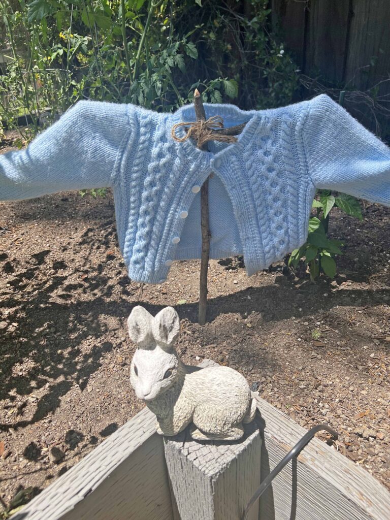 Peter Rabbit garden vignette