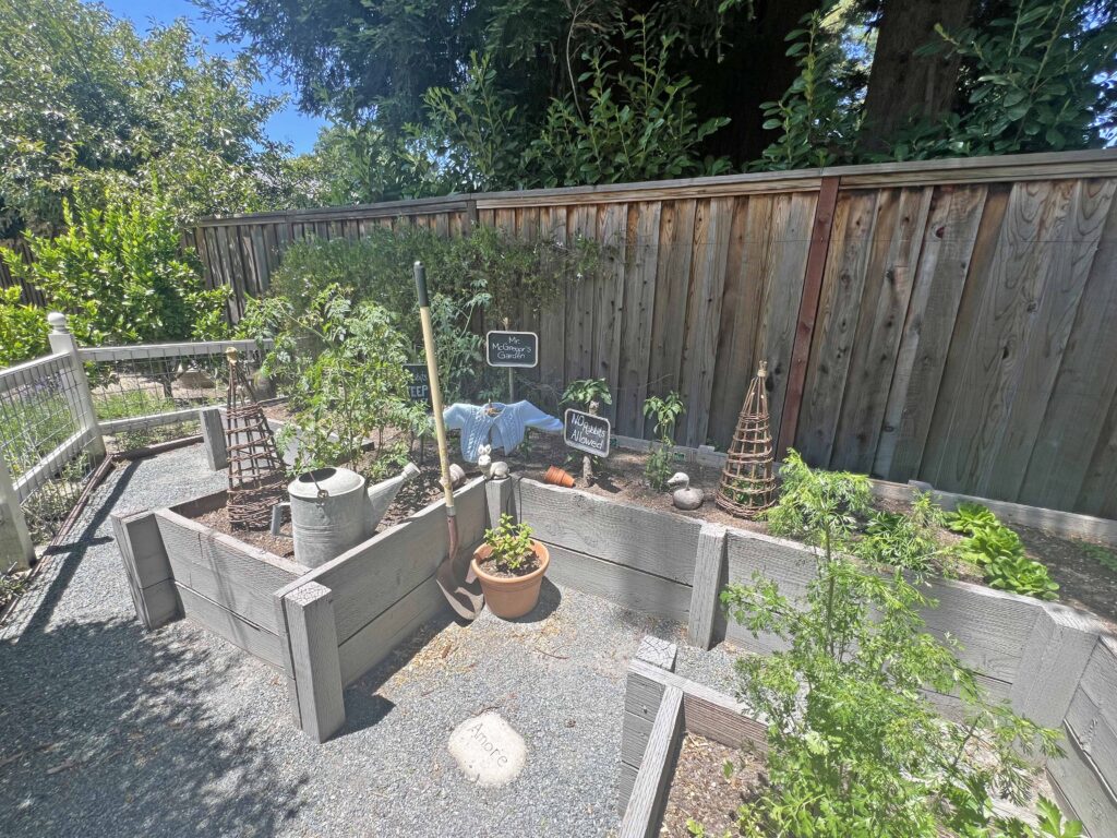 Peter Rabbit garden vignette