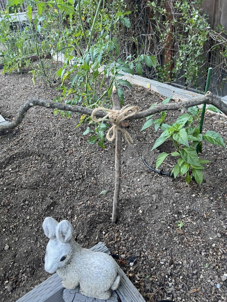 Peter Rabbit garden vignette