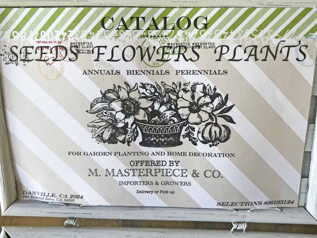 thrifted basket seed box DIY