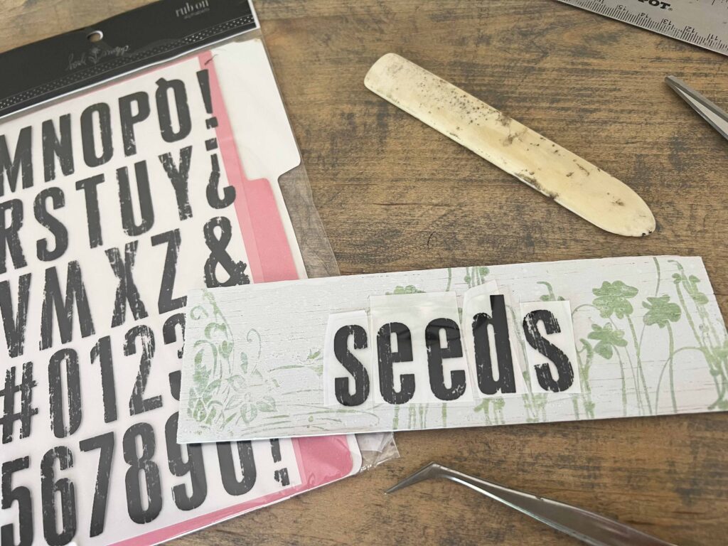 thrifted basket seed box DIY