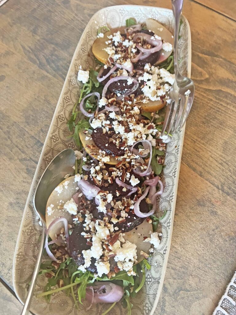 beet salad feta pear