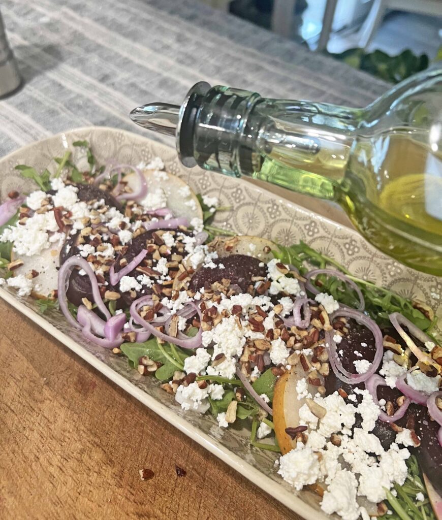 beet salad feta pear