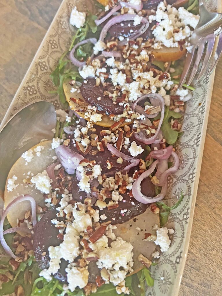 beet salad feta pear
