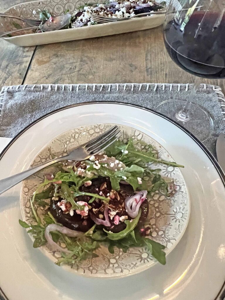 beet salad feta pear