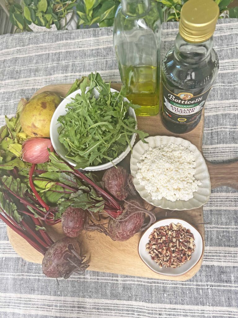 beet salad feta pear