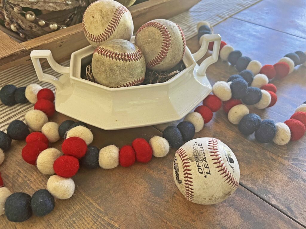 stylish thrifted patriotic decor