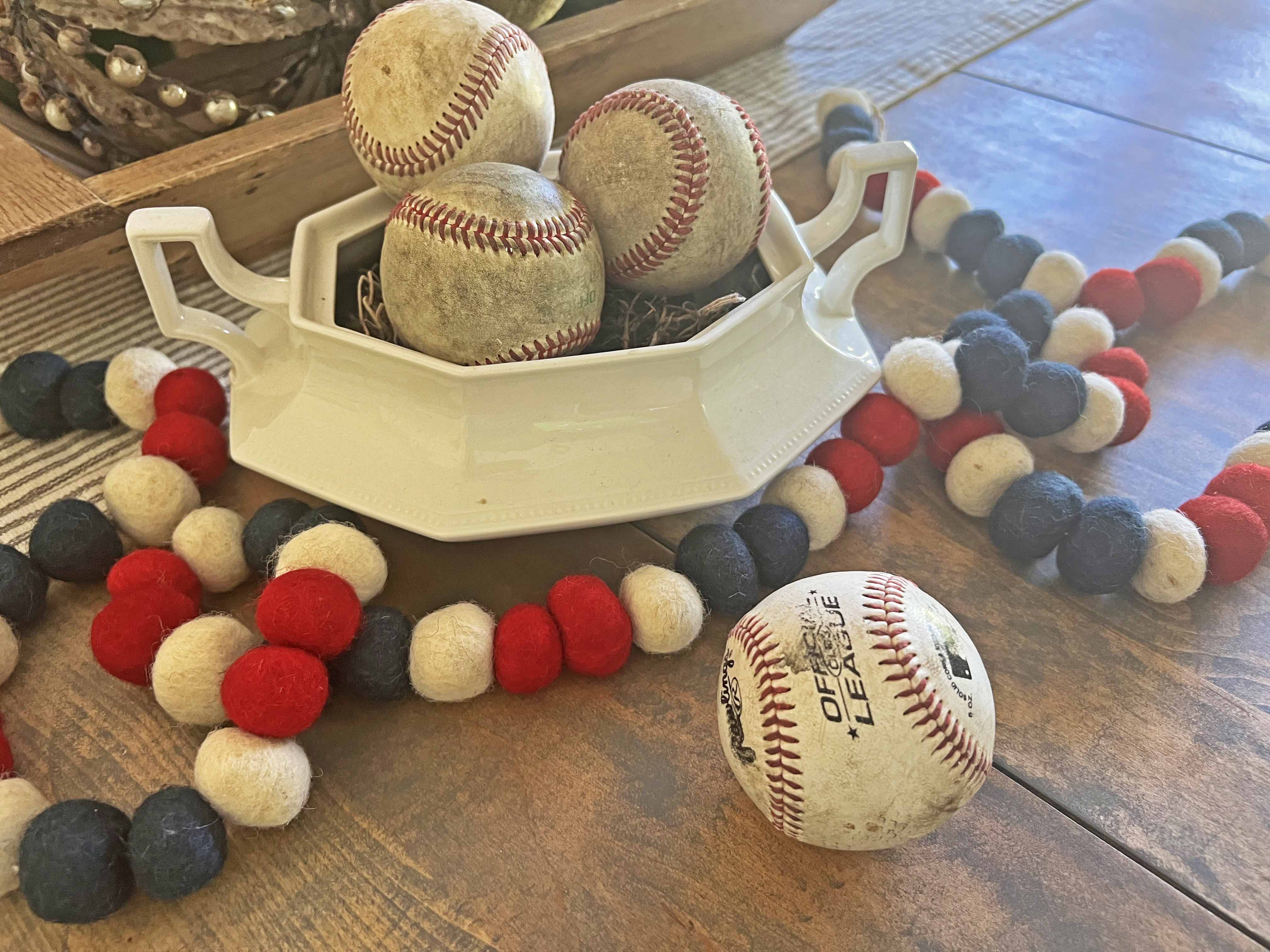 stylish thrifted patriotic decor