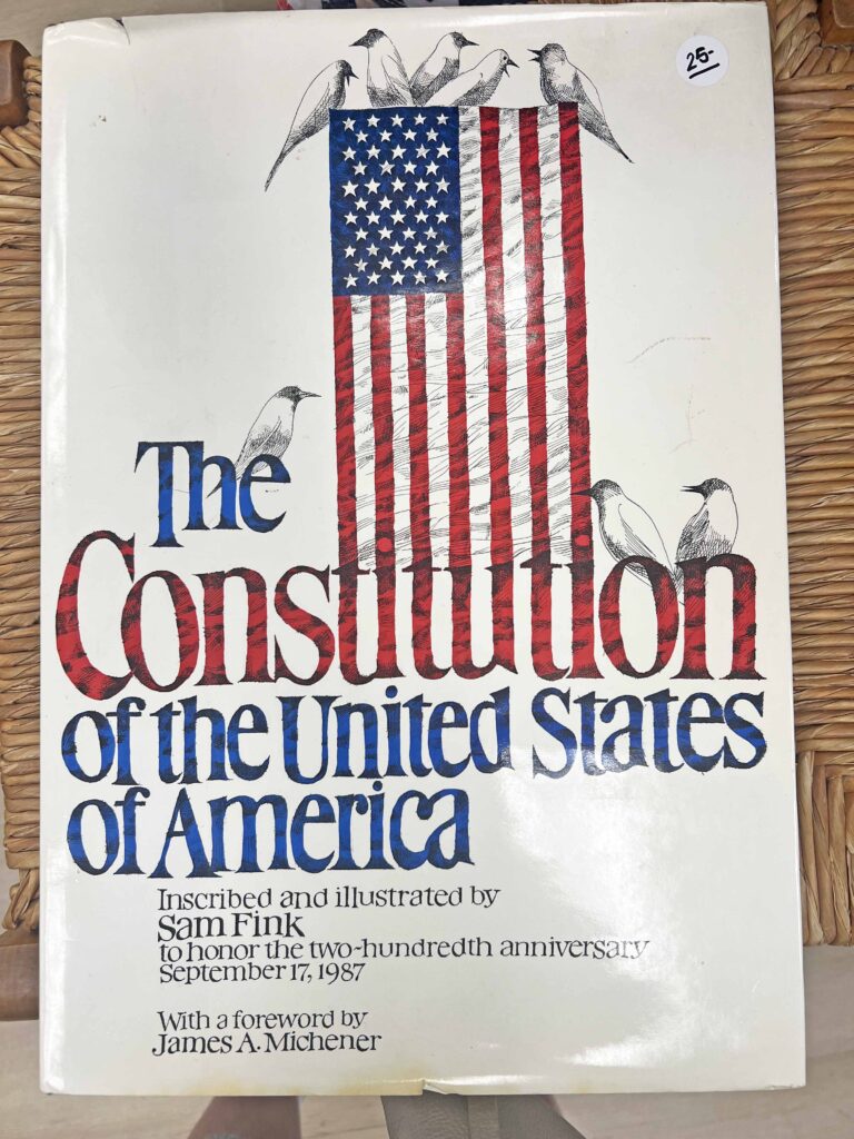 stylish thrifted patriotic decor