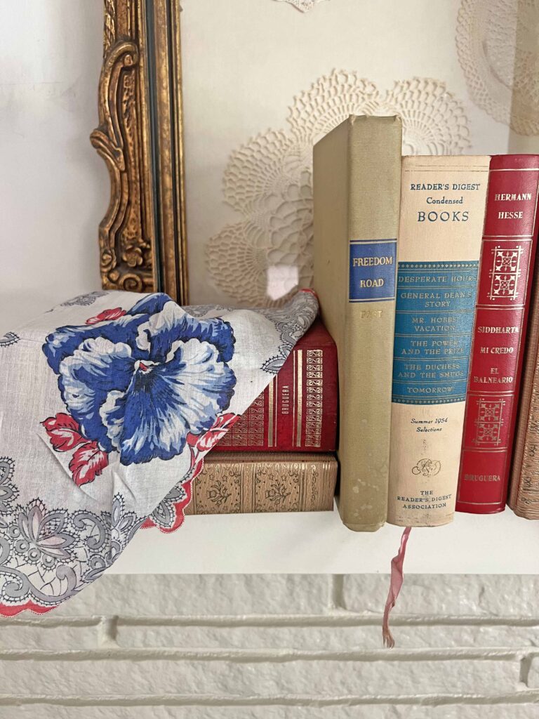 stylish thrifted patriotic decor
