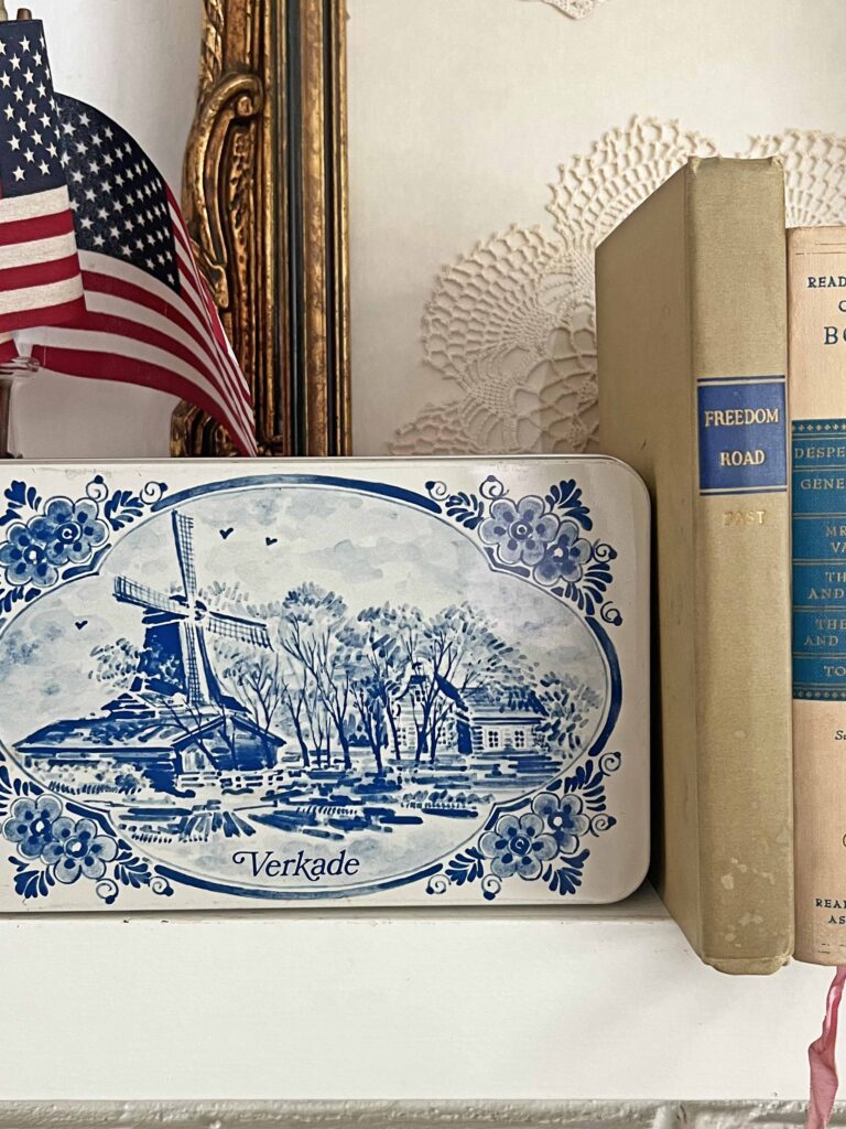 stylish thrifted patriotic decor