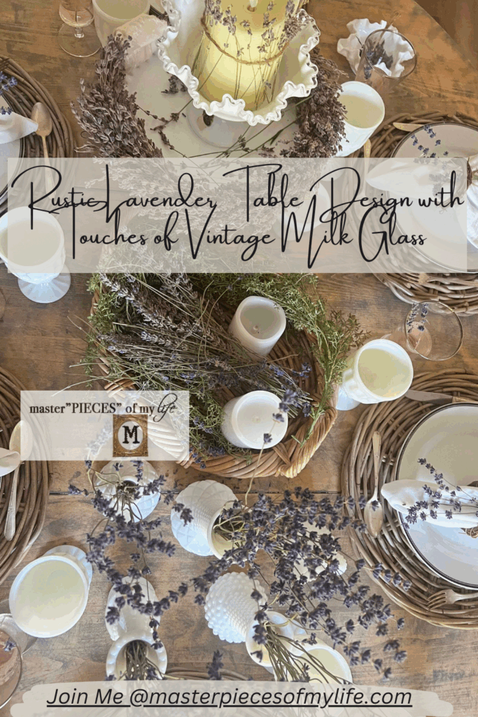 rustic lavender table