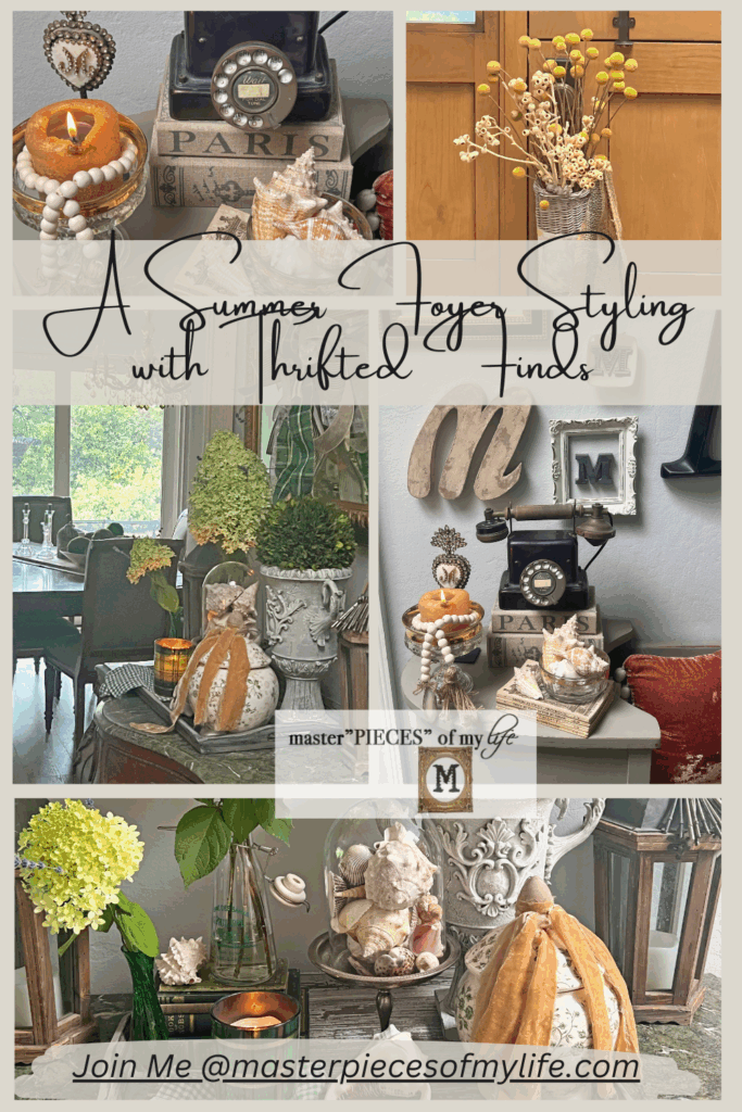 Summer Foyer with Thrifted Finds