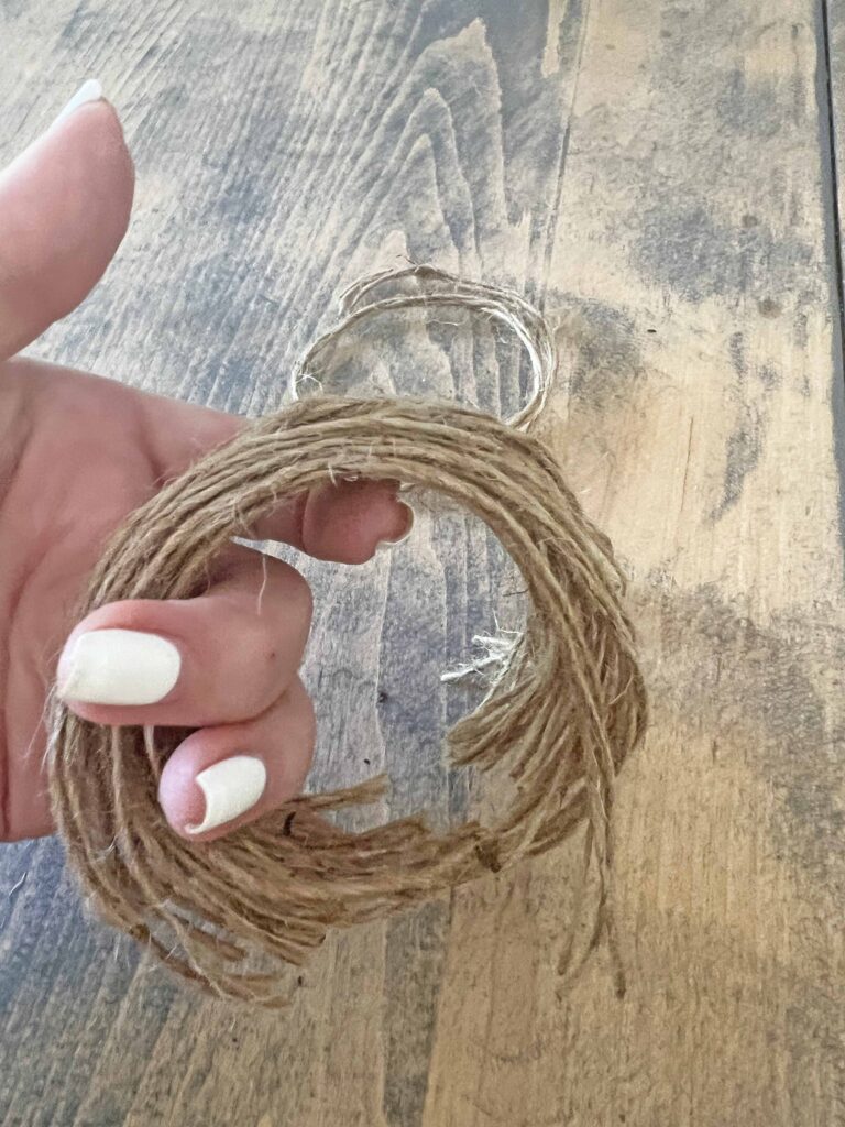 easy wood garland with agate charm