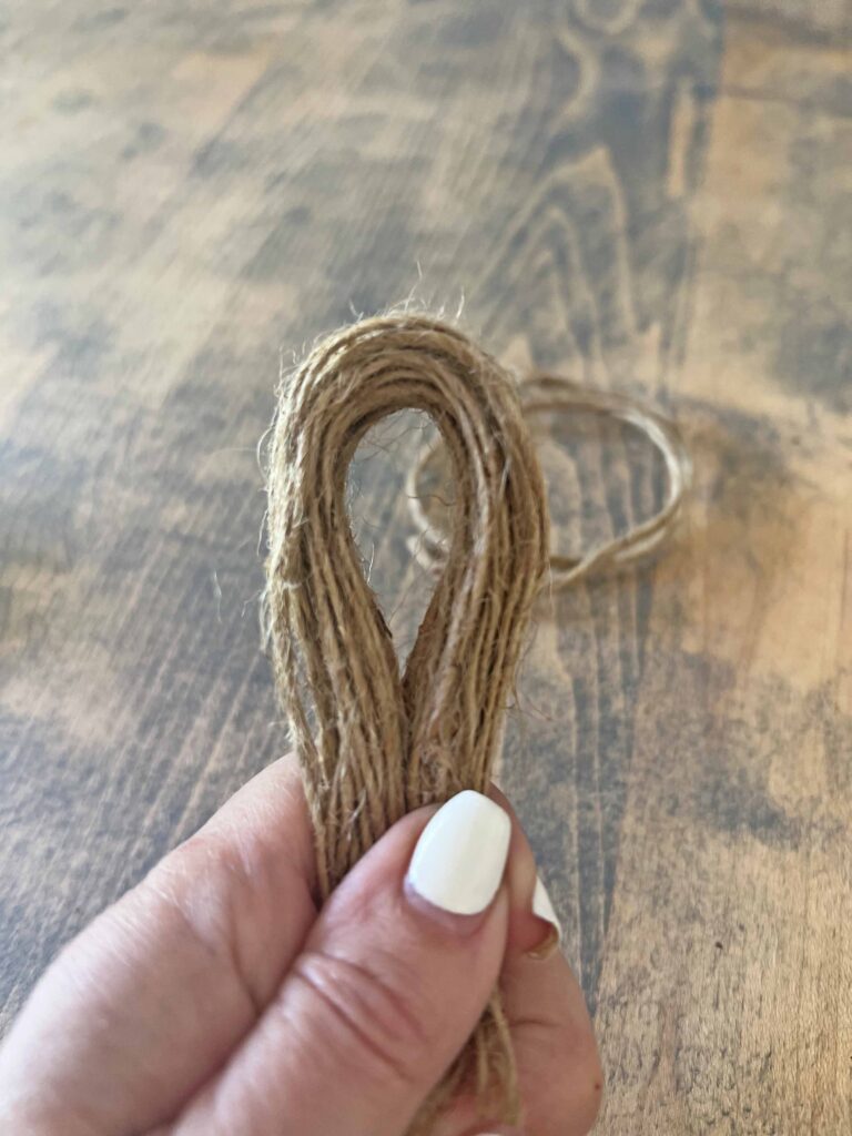 easy wood garland with agate charm