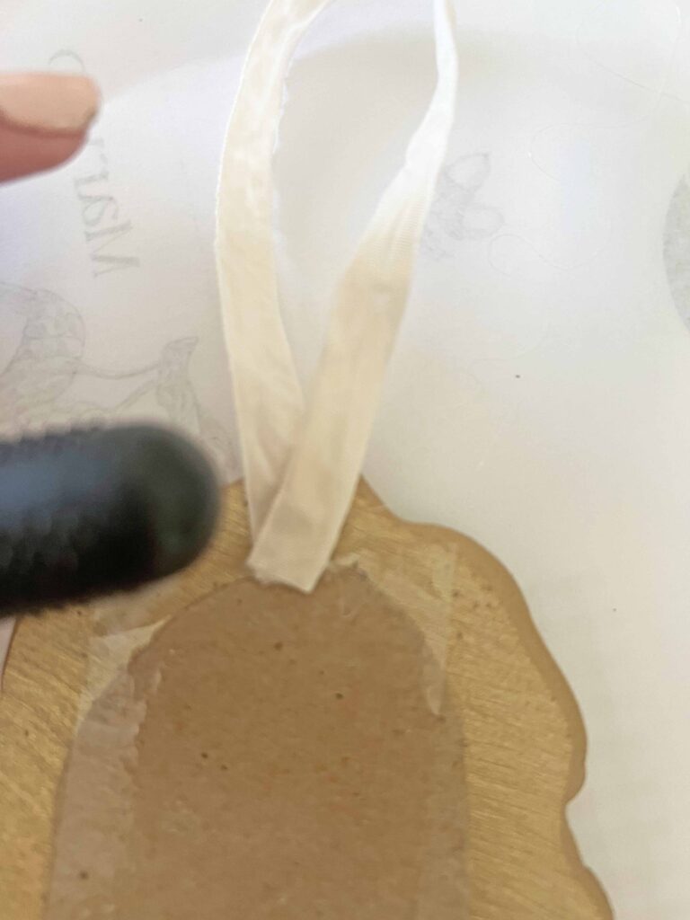 vintage sheet music frame Christmas ornaments DIY